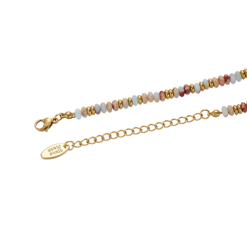 Aqua Blue Beaded Necklace