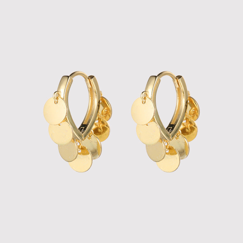 Sparkling Round Ear Cuffs