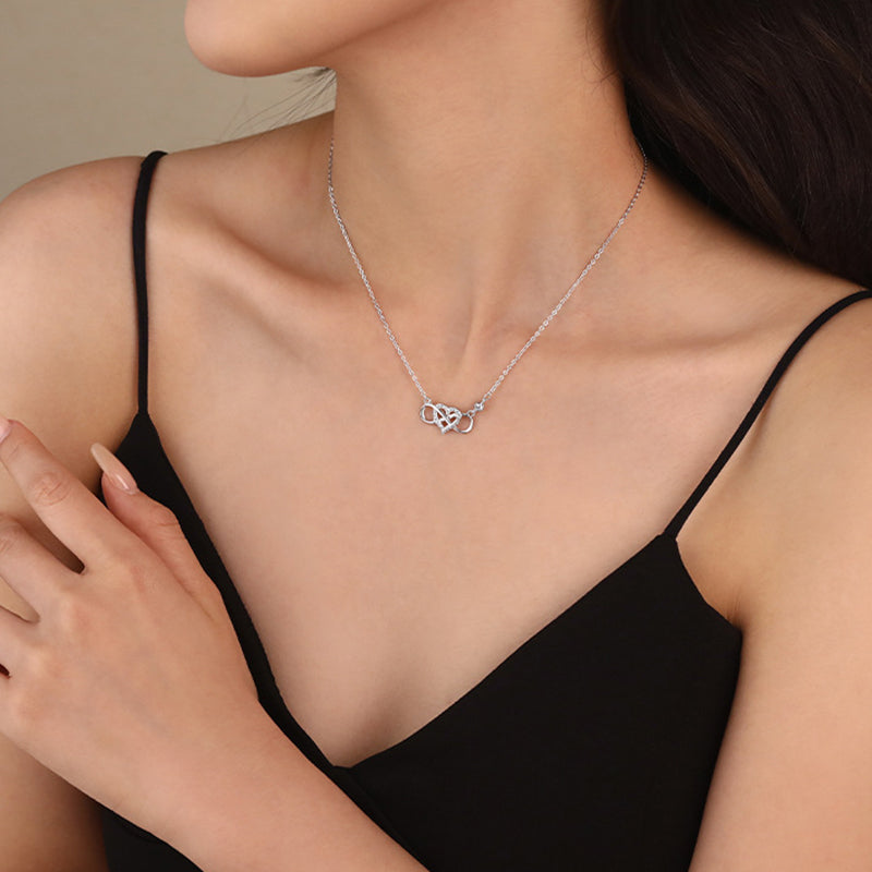 Luxe Heart Zirconia Necklace