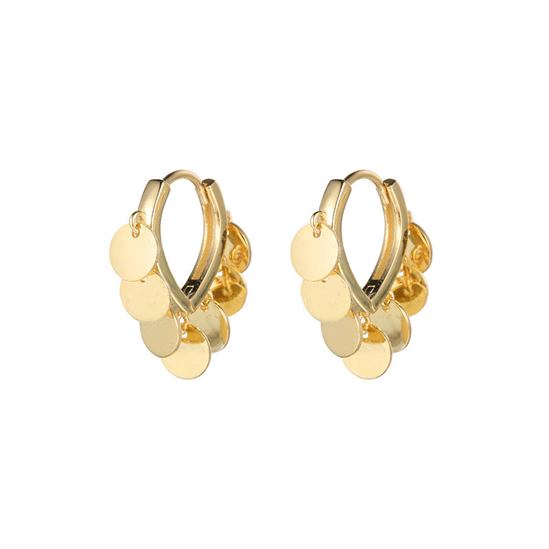 Sparkling Round Ear Cuffs