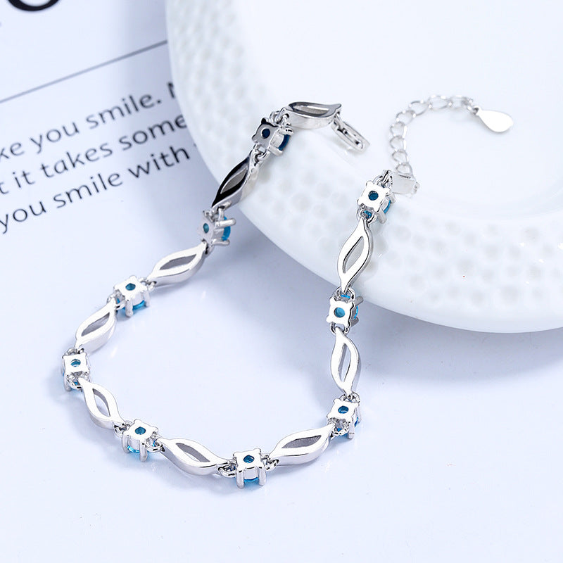 Luxe Blue Crystal Bracelet