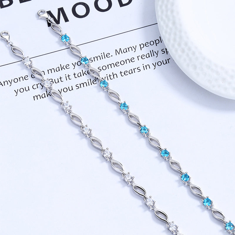 Luxe Blue Crystal Bracelet