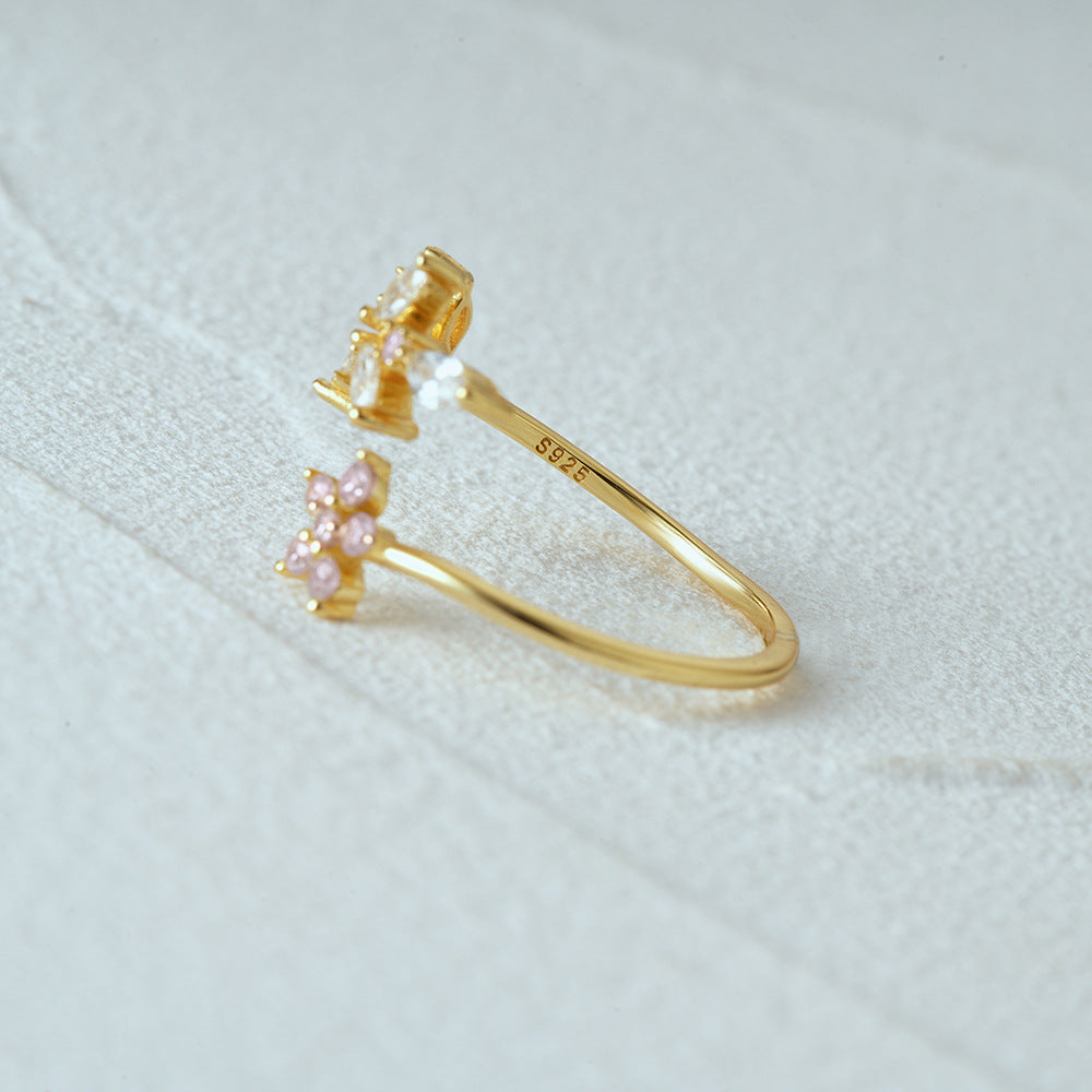 Leaf Floral Open Ring