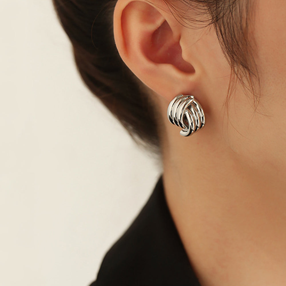 Minimalist Line Stud Earrings