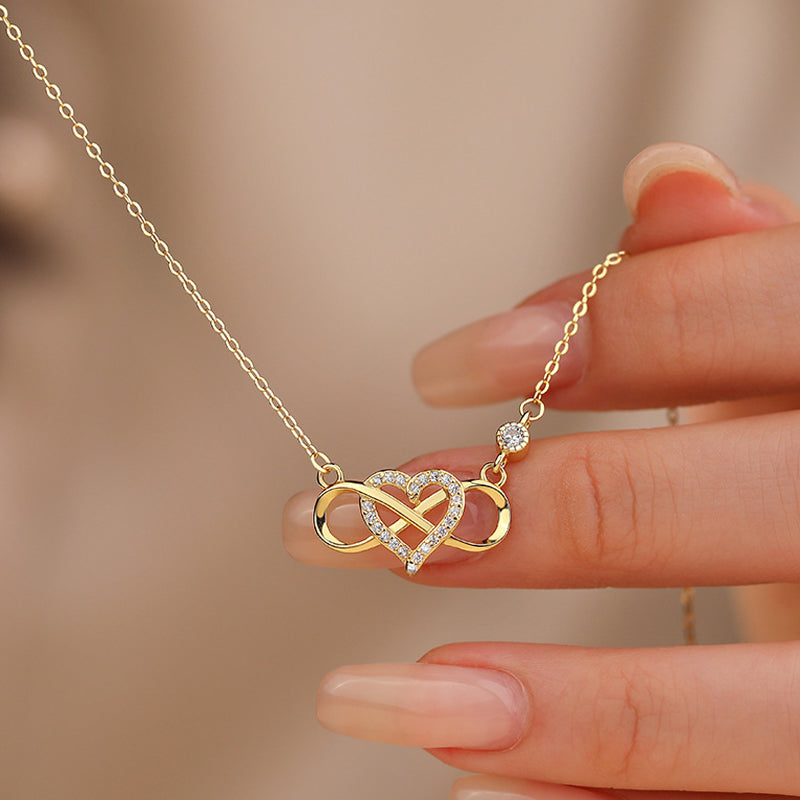 Luxe Heart Zirconia Necklace