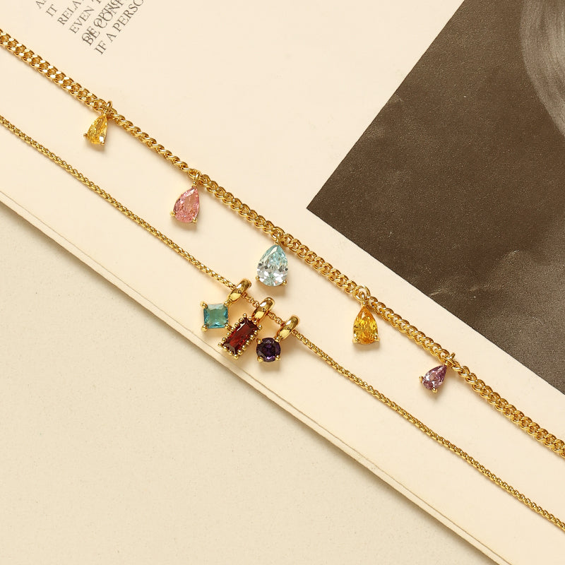 Summer Rainbow Pendant Necklace