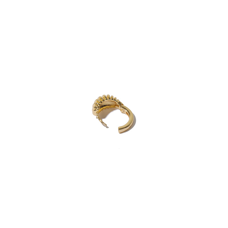 Sleek Spiral Hoop Earrings