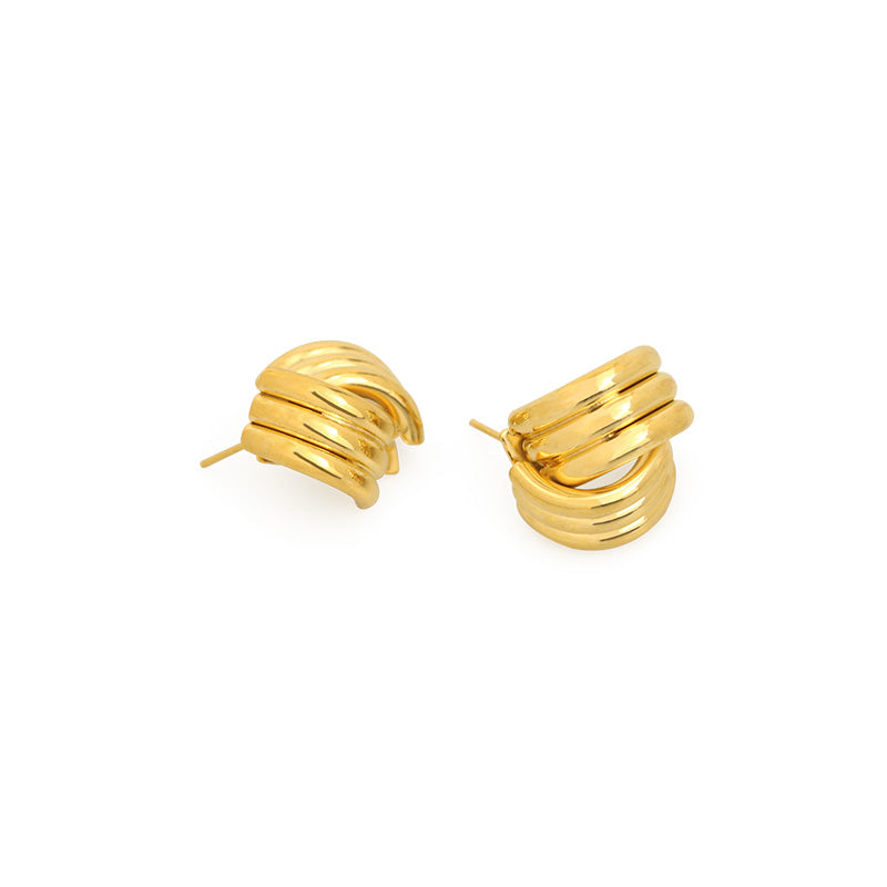 Minimalist Line Stud Earrings