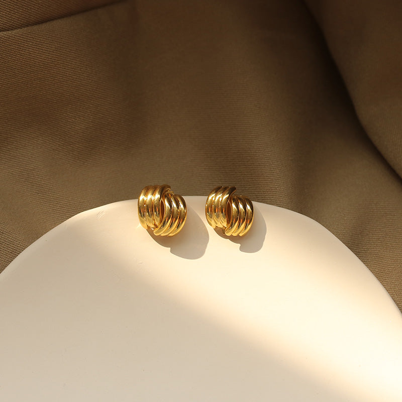 Minimalist Line Stud Earrings