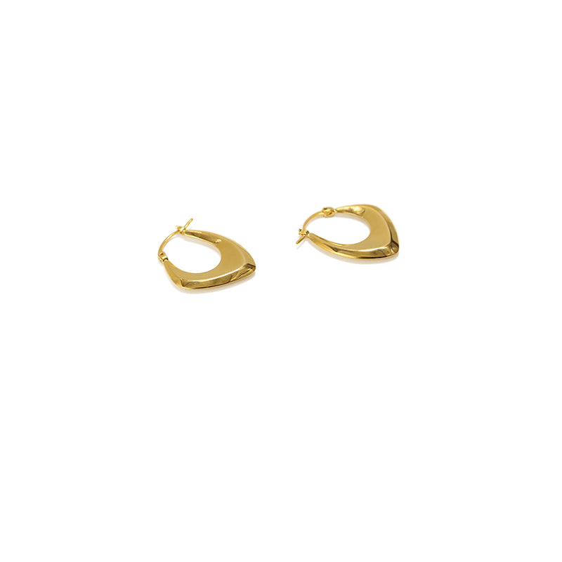 Minimalist Geometric Metal Earrings