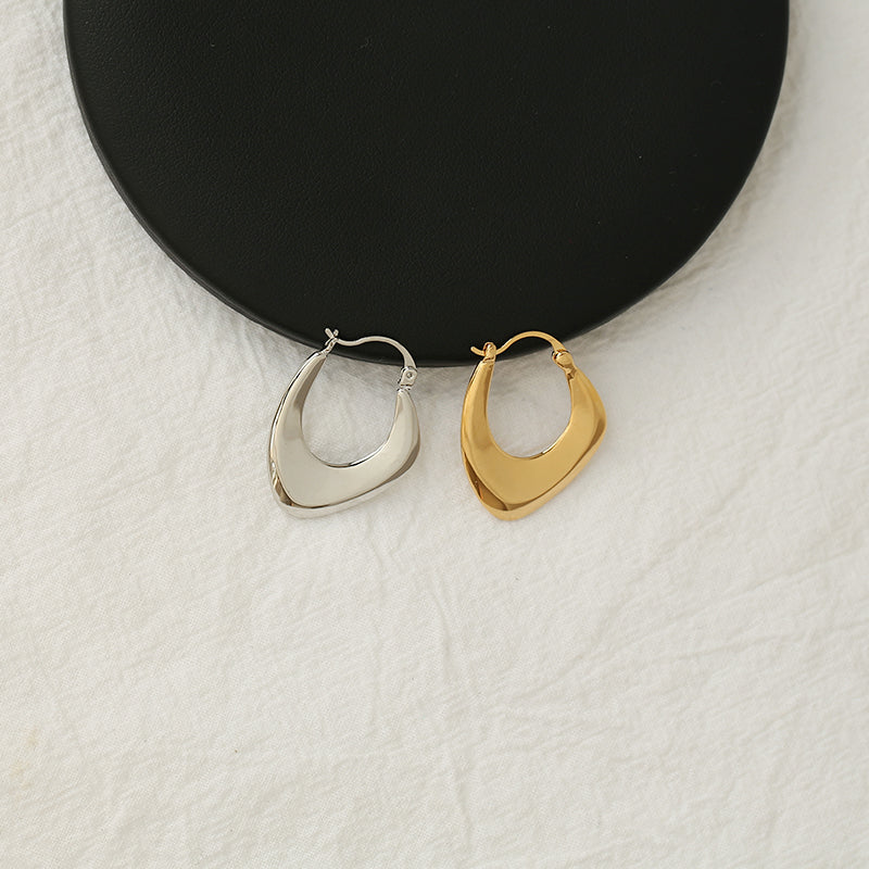 Minimalist Geometric Metal Earrings