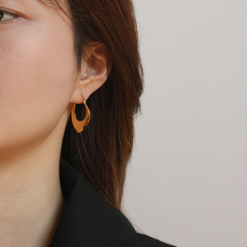 Minimalist Geometric Metal Earrings