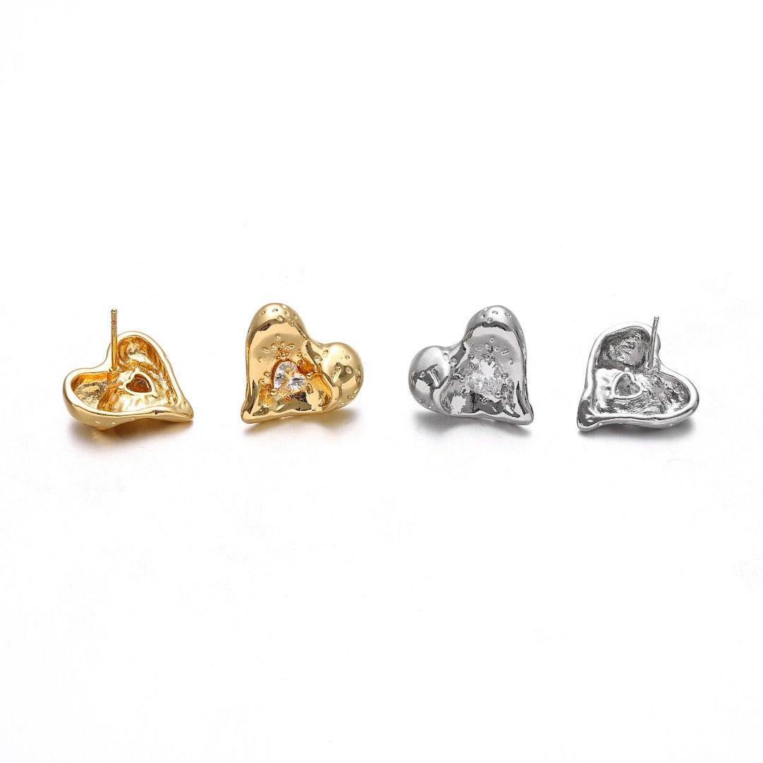 Shiny Heart Fashion Earrings
