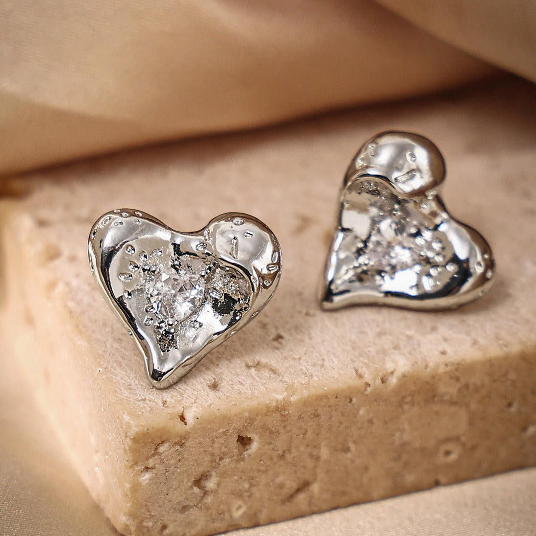 Shiny Heart Fashion Earrings