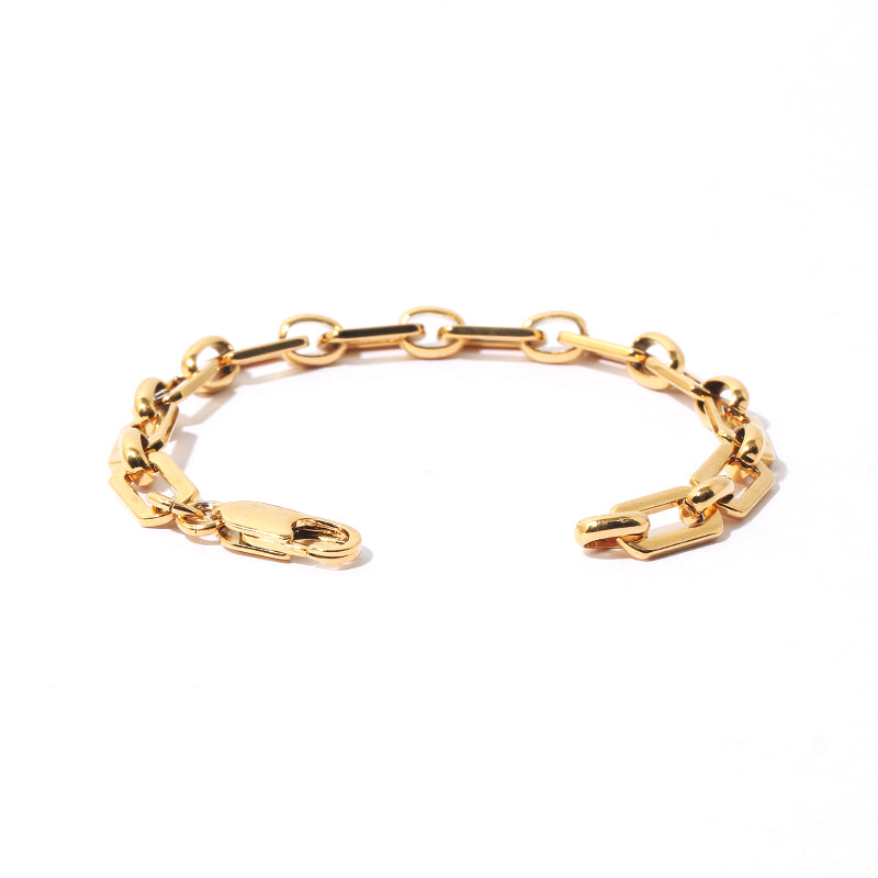 Trendy Chunky Gold Chain Bracelet