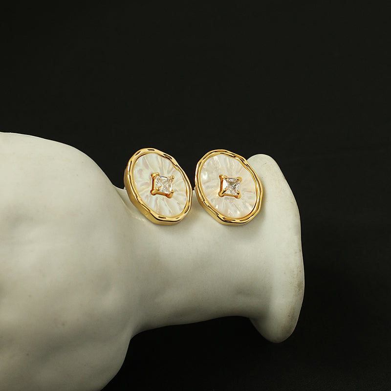 Elegant Mother-of-Pearl Earrings