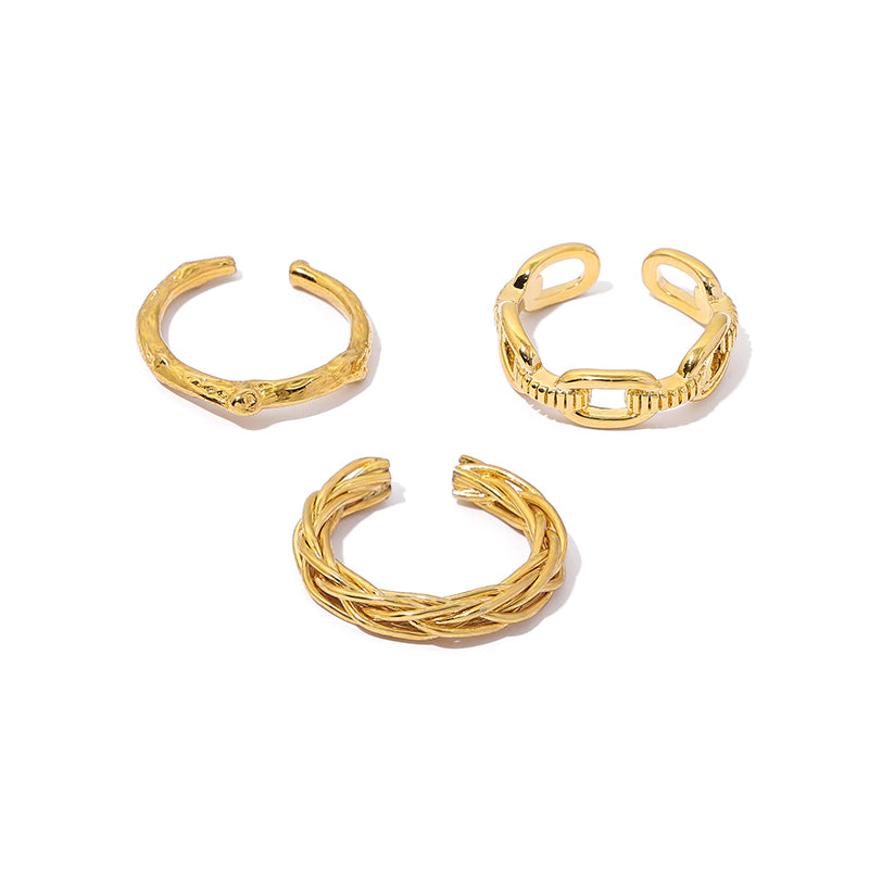 Sleek Twisted Stacking Ring