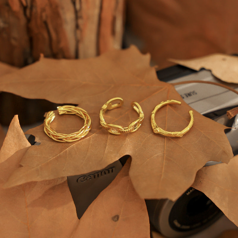 Sleek Twisted Stacking Ring