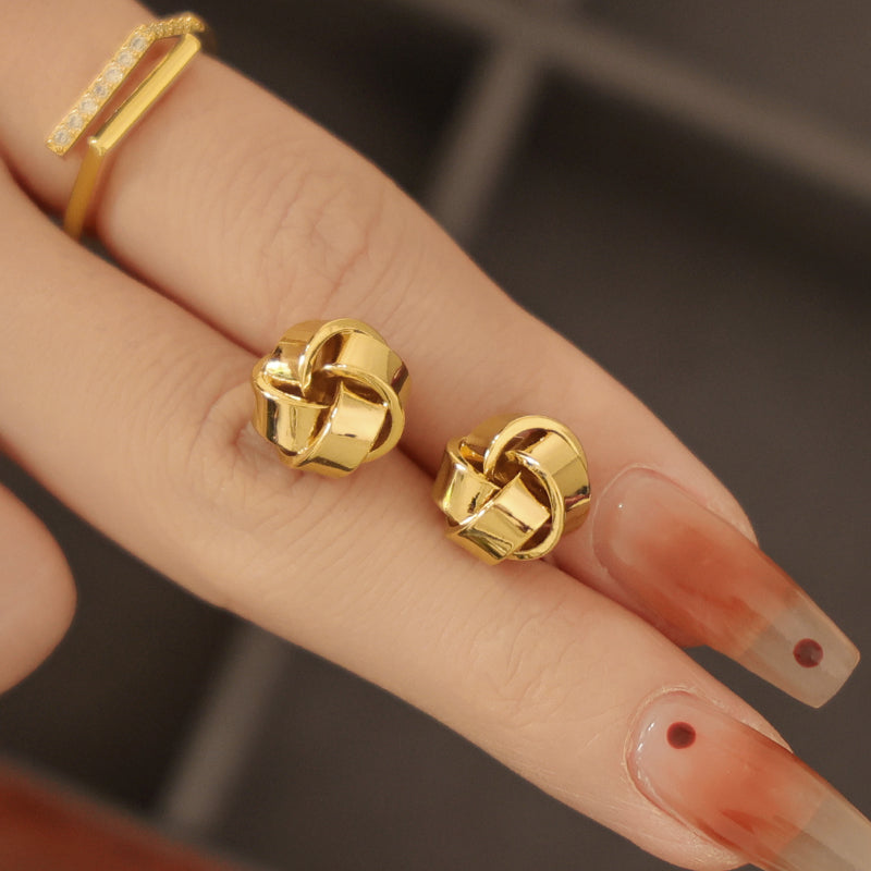 Petite Twisted Stud Earrings