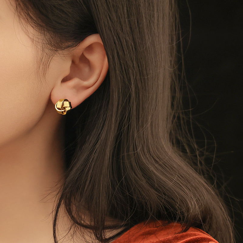 Petite Twisted Stud Earrings
