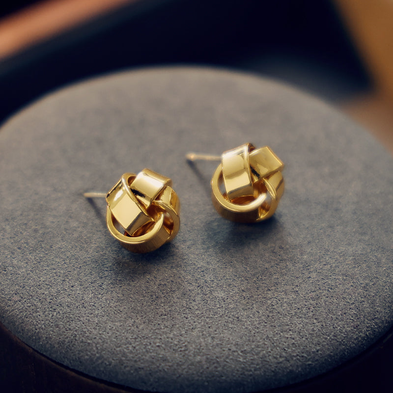 Petite Twisted Stud Earrings