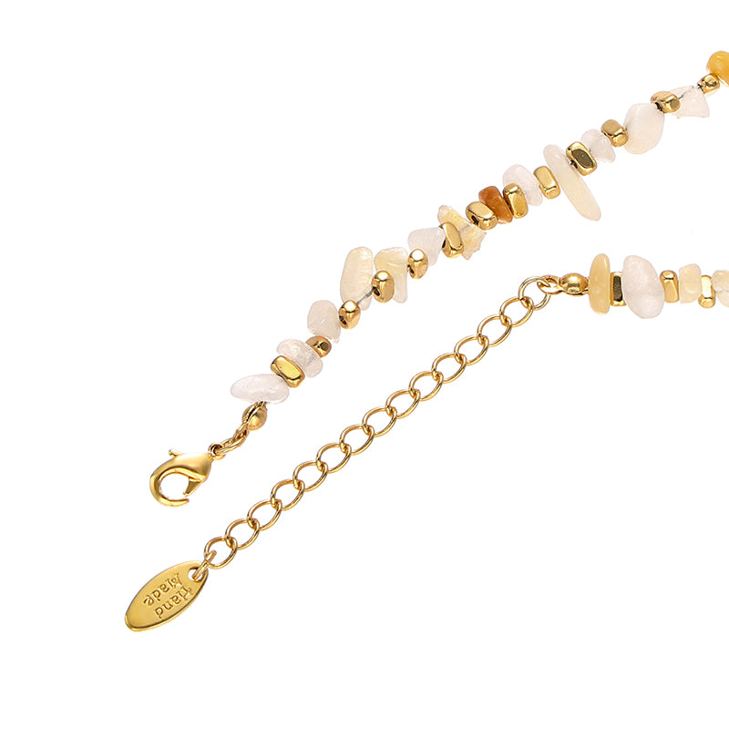Irregular Natural Stone Beaded Necklace