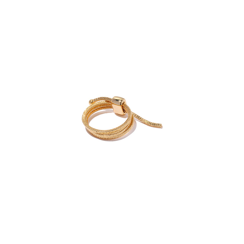 Trendy Stacking Snake Chain Ring