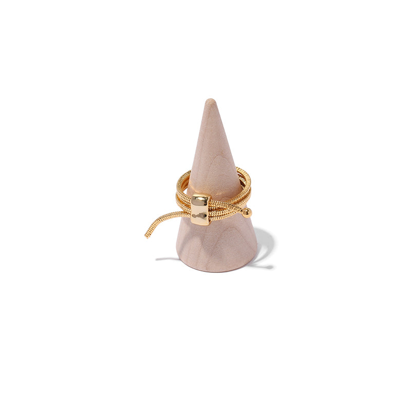 Trendy Stacking Snake Chain Ring