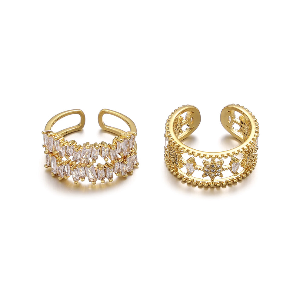Hollow Star Adjustable Ring