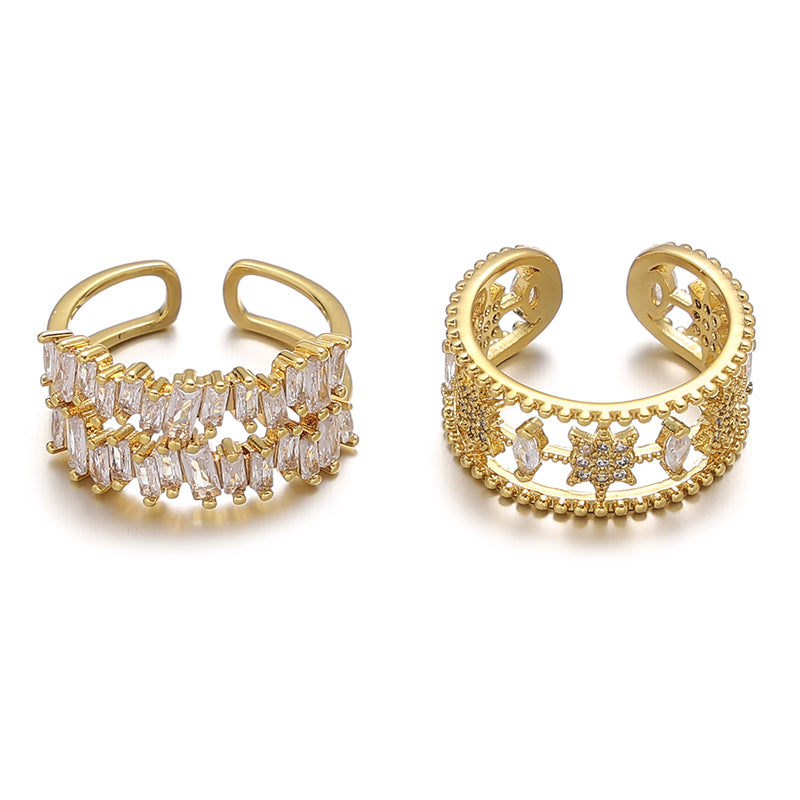Hollow Star Adjustable Ring