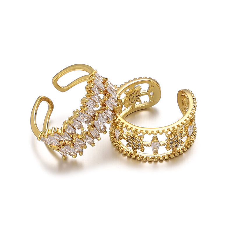 Hollow Star Adjustable Ring