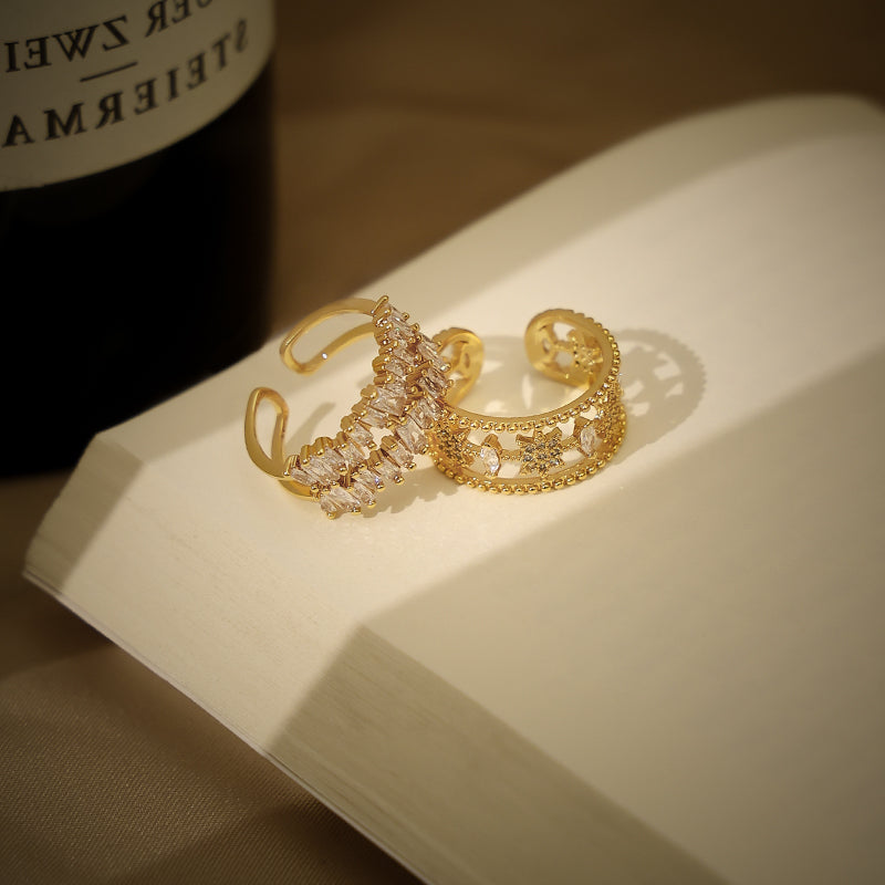 Hollow Star Adjustable Ring