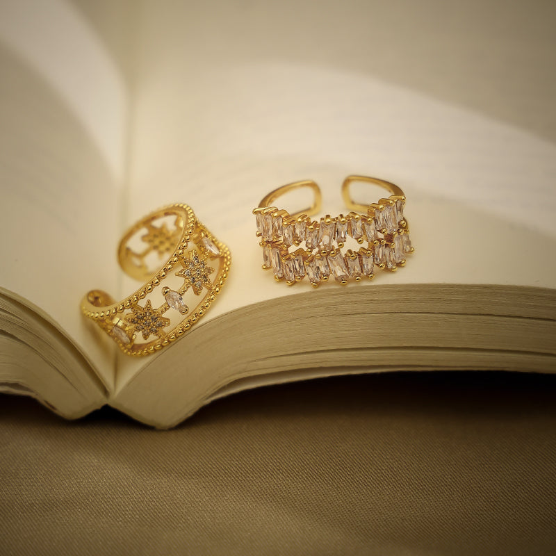 Hollow Star Adjustable Ring