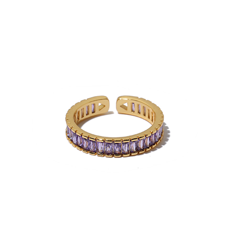 Dreamy Purple Romantic Open Ring