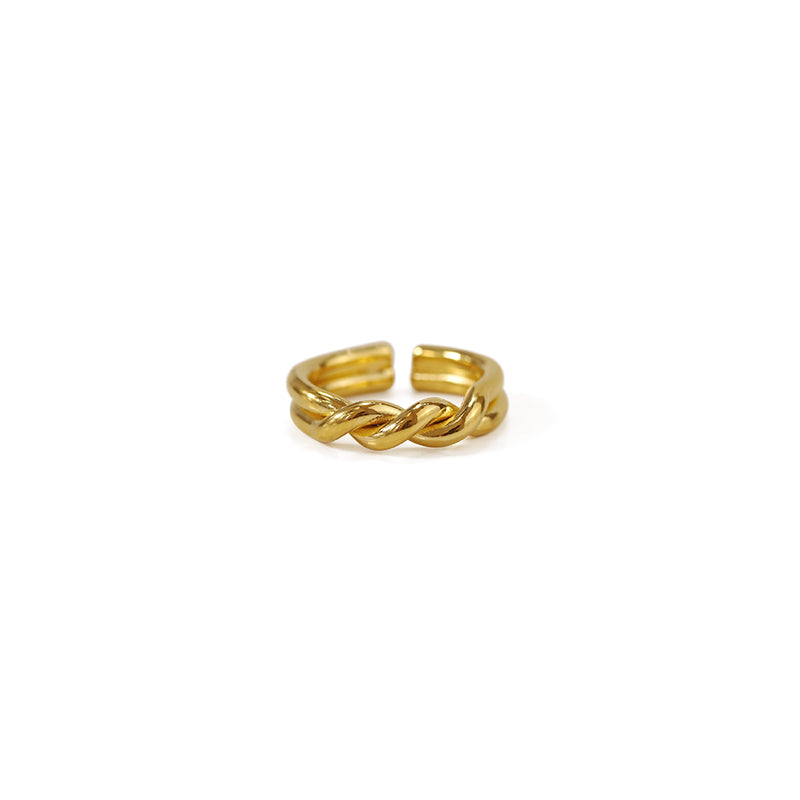 Twist Design Open Band Ring