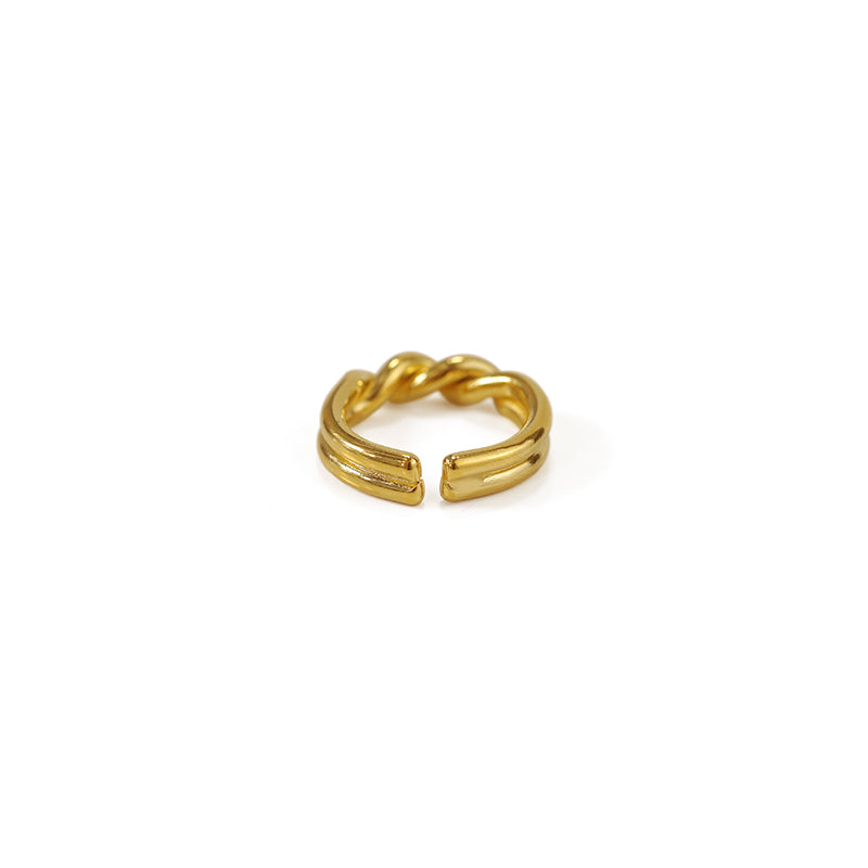 Twist Design Open Band Ring