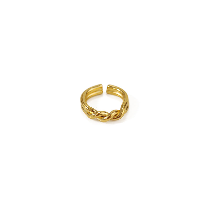 Twist Design Open Band Ring