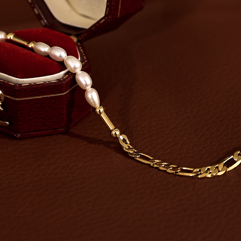 Natural Pearl Chain Bracelet