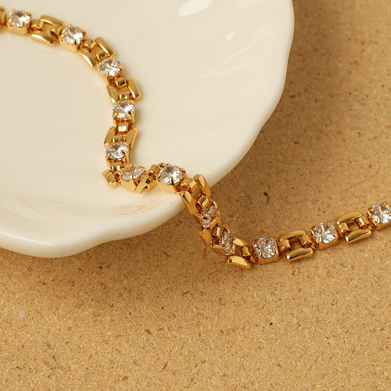 Cool Luxe Square Zircon Bracelet