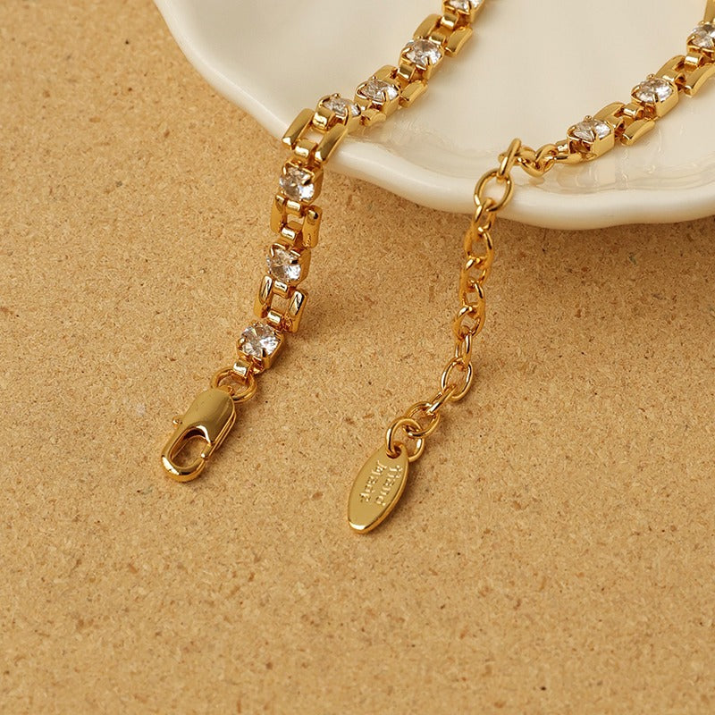 Cool Luxe Square Zircon Bracelet
