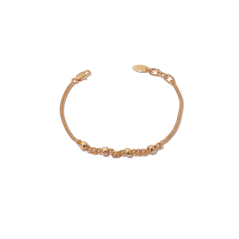 Hex Snake Chain Link Bracelet