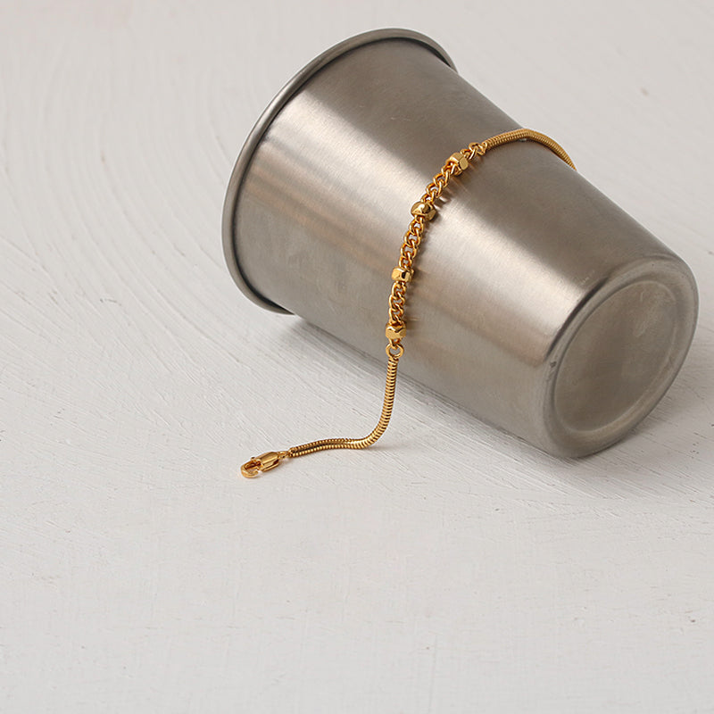 Hex Snake Chain Link Bracelet