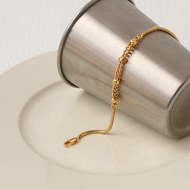 Hex Snake Chain Link Bracelet