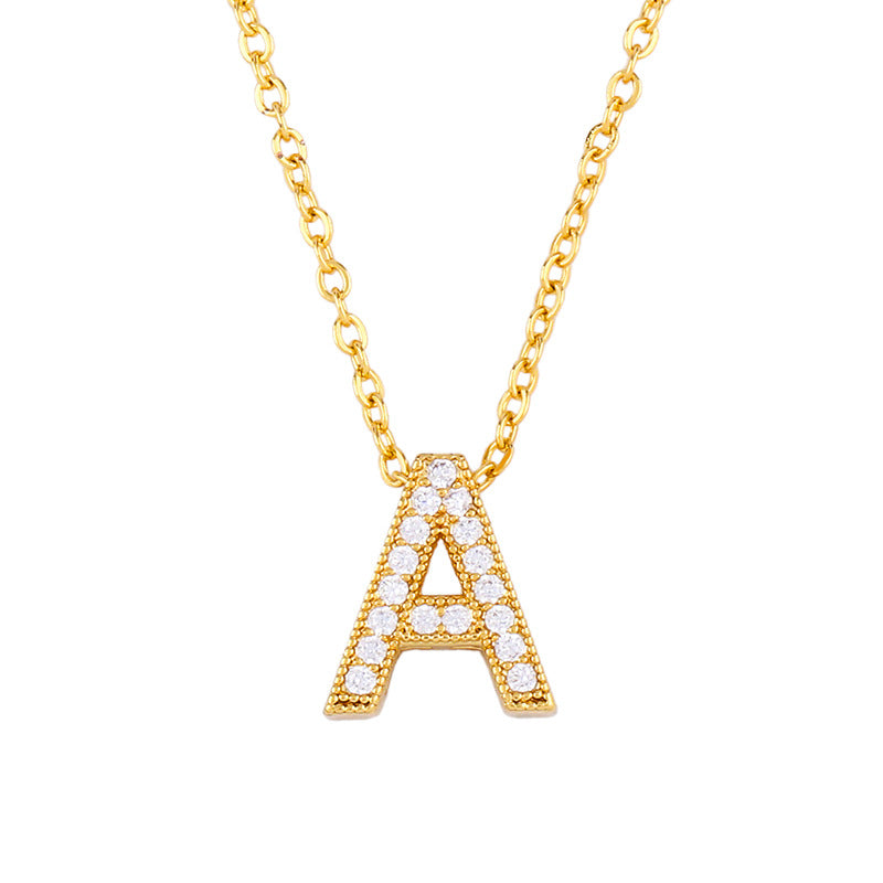 Letter pendant with diamonds🔥