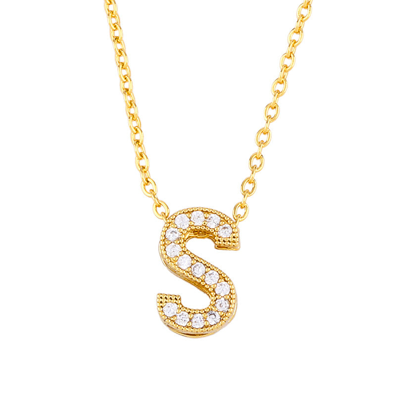 Letter pendant with diamonds🔥