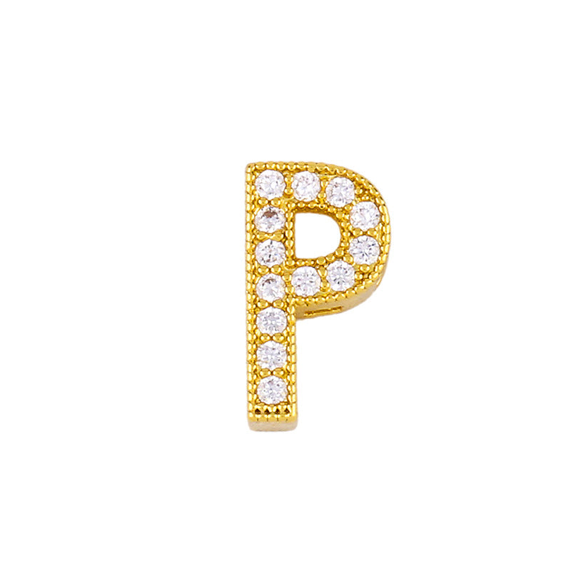 Letter pendant with diamonds🔥