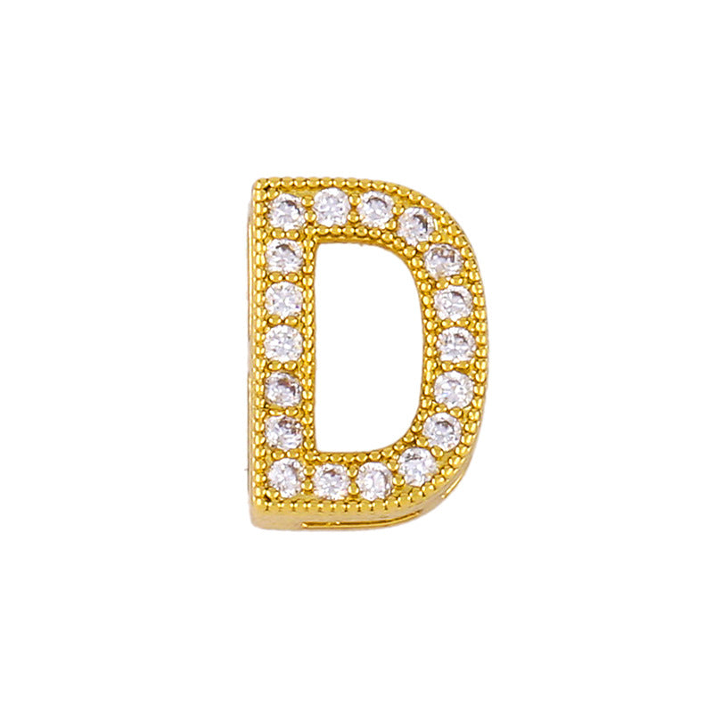 Letter pendant with diamonds🔥