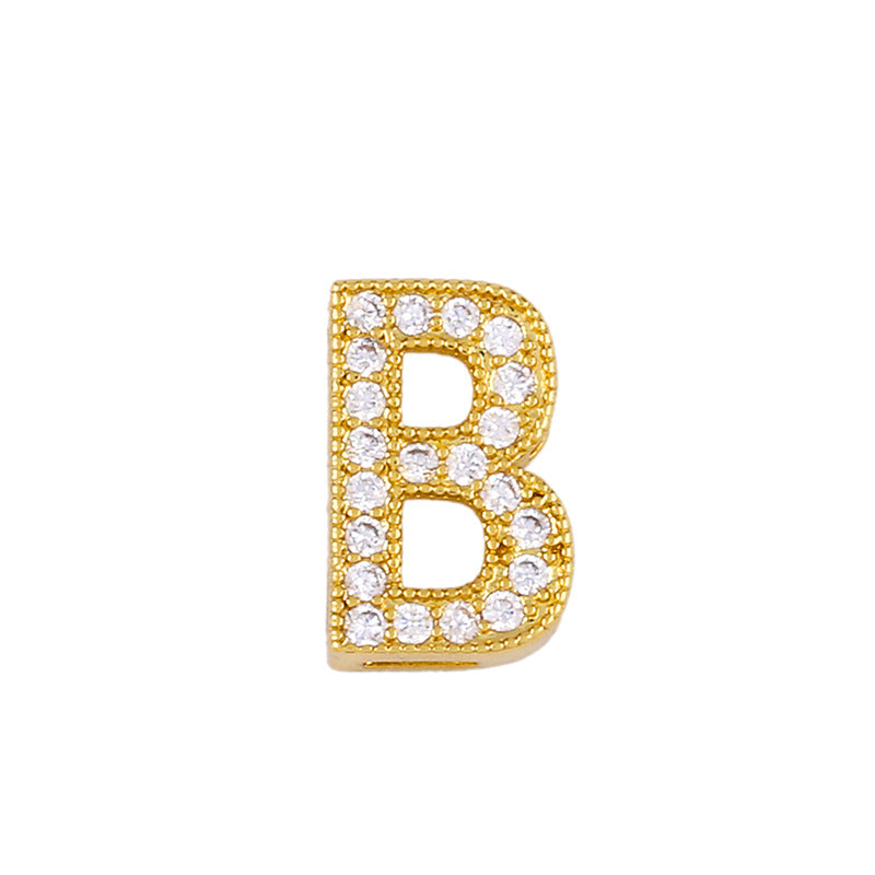 Letter pendant with diamonds🔥