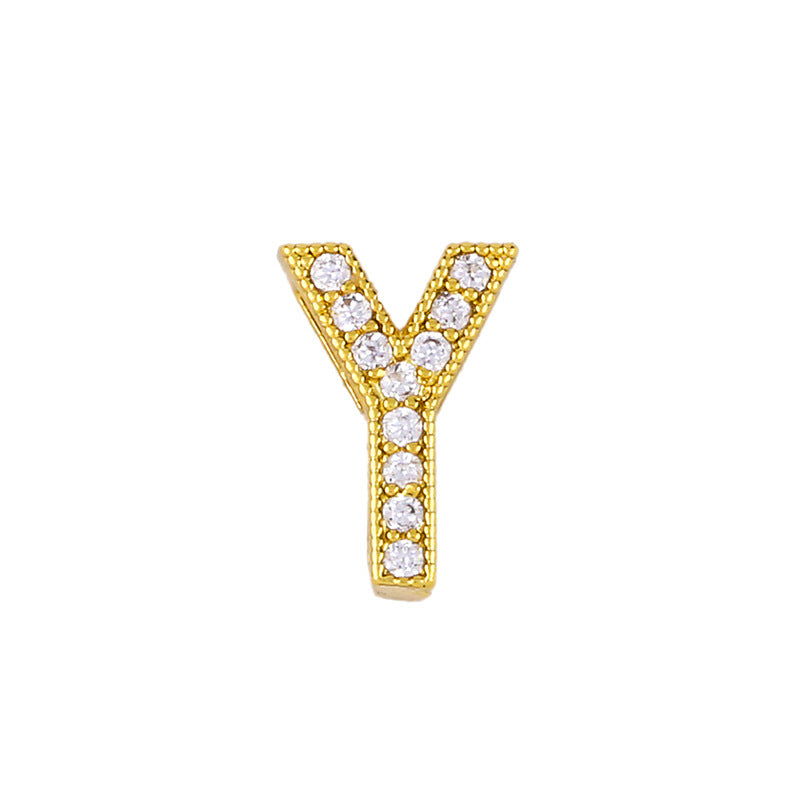 Letter pendant with diamonds🔥