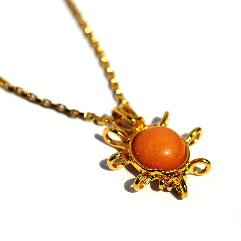 Sun Flower Stone Pendant🔥